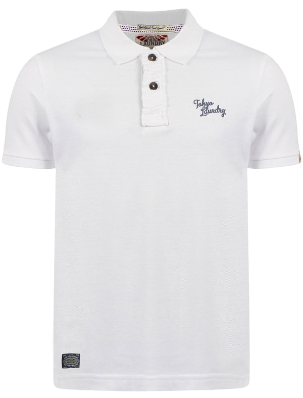 Rochester Polo Shirt in Optic White - Tokyo Laundry