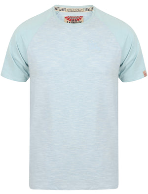 Rollingwood Raglan Sleeve Baseball T-Shirt In Angel Falls - Tokyo Laundry