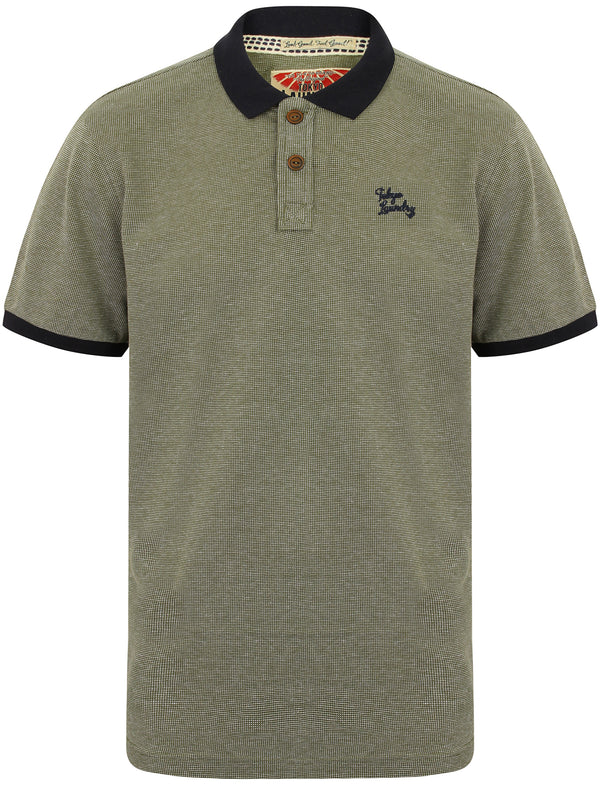 Roma Springs Pique Polo Shirt in Olivine Khaki - Tokyo Laundry