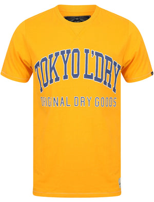 Rookie Crew Neck Cotton T-Shirt In Citrus Orange - Tokyo Laundry