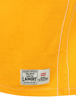 Rookie Crew Neck Cotton T-Shirt In Citrus Orange - Tokyo Laundry