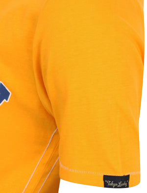 Rookie Crew Neck Cotton T-Shirt In Citrus Orange - Tokyo Laundry