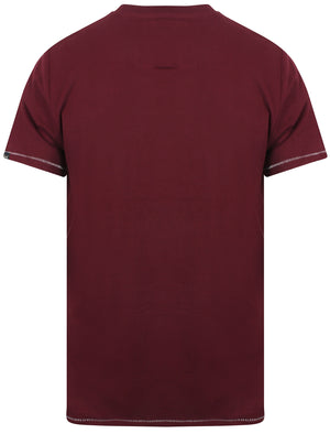 Rookie Crew Neck Cotton T-Shirt In Wine Tasting - Tokyo Laundry
