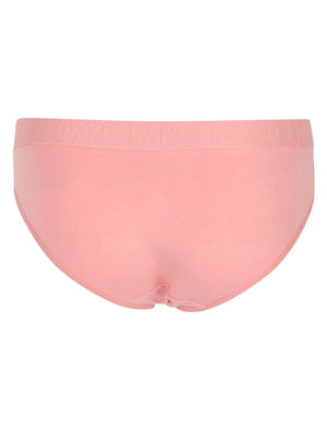 Rosalind (3 Pack) Assorted Briefs In Blush / Grey Marl / Eclipse Blue - Tokyo Laundry