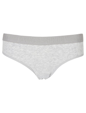 Rosalind (3 Pack) Assorted Briefs In Blush / Grey Marl / Eclipse Blue - Tokyo Laundry