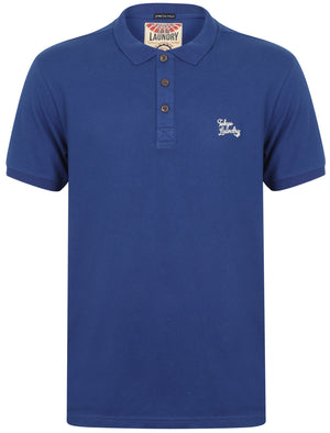 Roseville Cotton Pique Polo Shirt In Sapphire - Tokyo Laundry