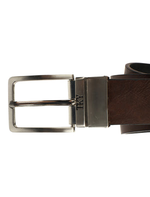 Rosso 2 in 1 Reversible Faux Leather Belt In Black / Brown - Tokyo Laundry
