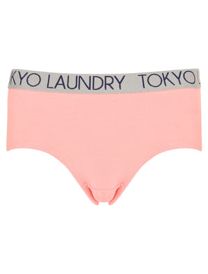 Sabrina (3 Pack) Assorted Hipster Briefs In Light Grey Marl / Peacoat Blue / Bridal Rose - Tokyo Laundry