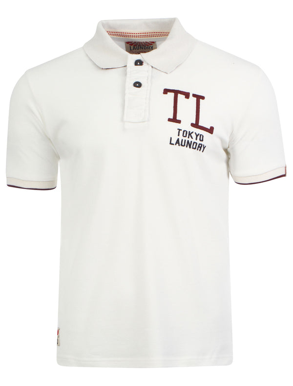 Tokyo Laundry San Leandro ivory Polo Shirt