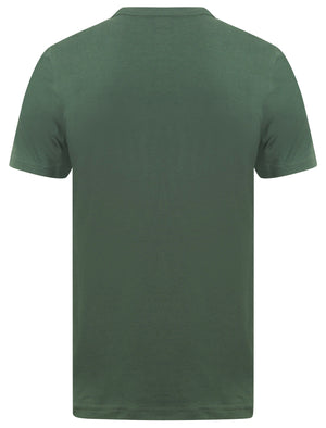 San Service Motif Cotton T-Shirt In Jungle Green - Tokyo Laundry