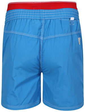 Schader Swim Shorts with Waistband Insert in Blue - Tokyo Laundry