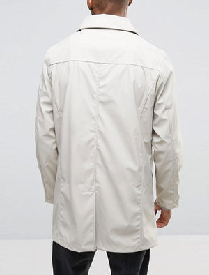 Scourfield Shower Resistant Trench Coat In Stone - Tokyo Laundry