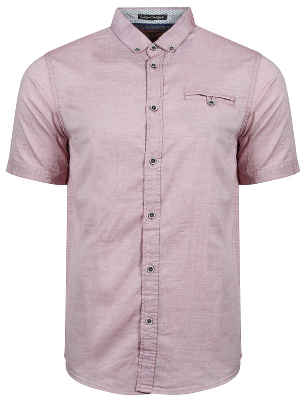 Sedona Short Sleeve Cotton Shirt in Red Plum - Tokyo Laundry