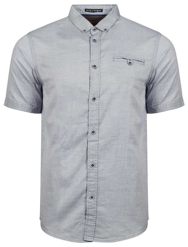 Sedona Short Sleeve Cotton Shirt in Slate Blue - Tokyo Laundry