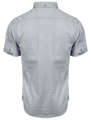 Sedona Short Sleeve Cotton Shirt in Slate Blue - Tokyo Laundry