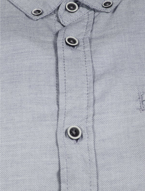Sedona Short Sleeve Cotton Shirt in Slate Blue - Tokyo Laundry