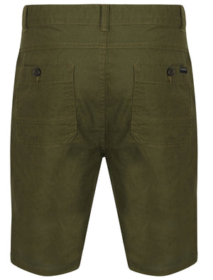 Shadow Drawstring Cotton Linen Shorts in Amazon Khaki - Tokyo Laundry