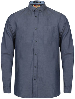 Sonoma Long Sleeve Cotton Shirt In Dress Blues - Tokyo Laundry