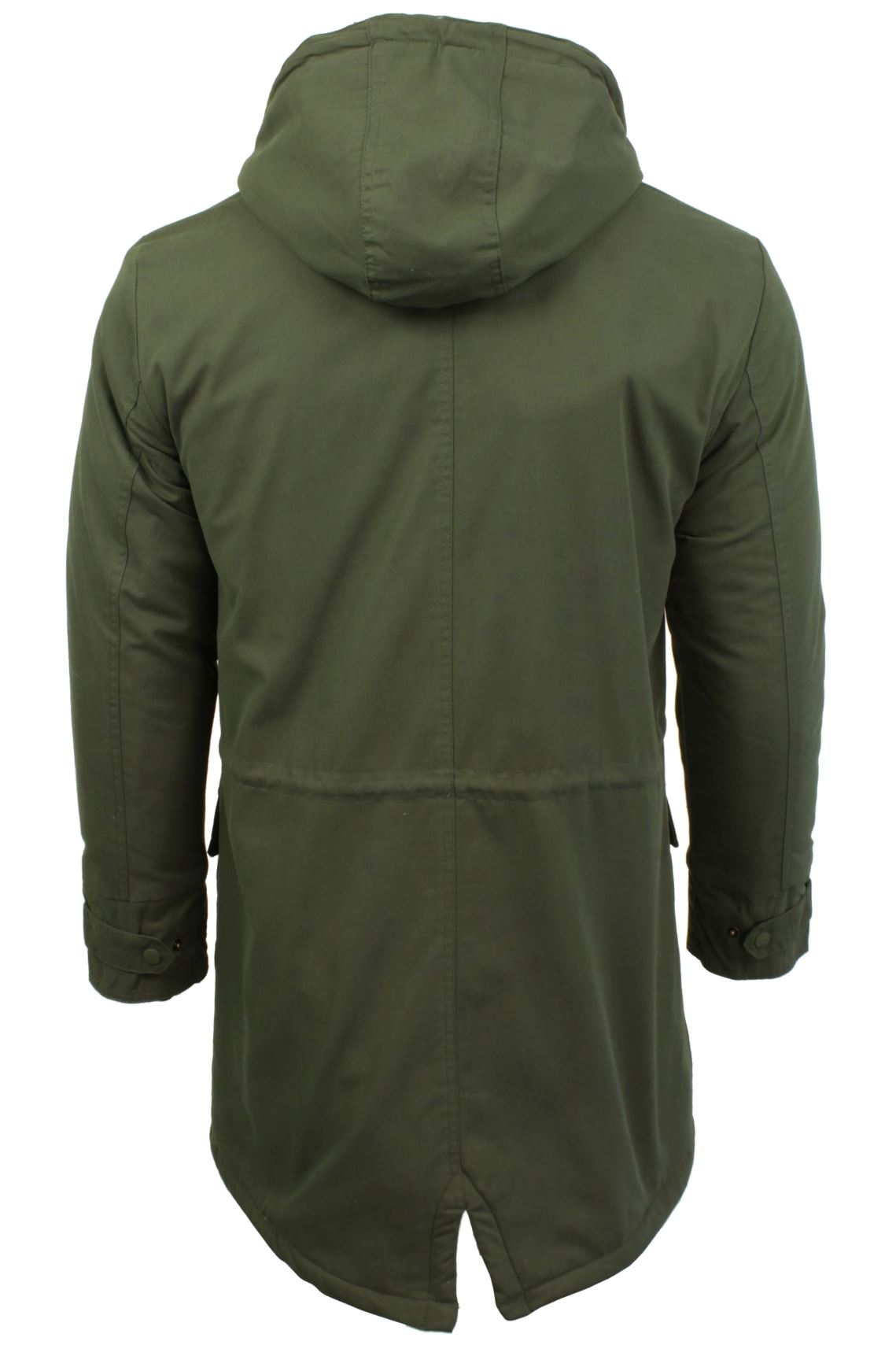 Bellfield borg lined parka with hood in on sale khaki
