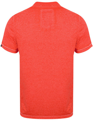 Spring Hills Motif Burnout Jersey T-Shirt In Tokyo Red - Tokyo Laundry
