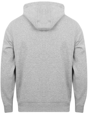 Springbrook Zip Through Hoodie with Tape Detail In Light Grey Marl - Tokyo Laundry