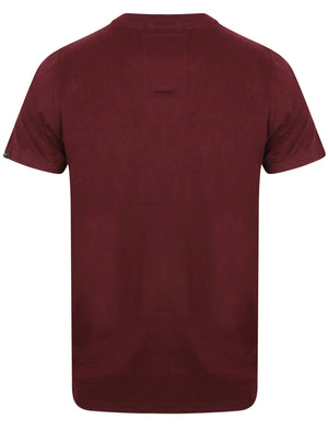 Springfield Motif Cotton T-Shirt In Wine Tasting - Tokyo Laundry