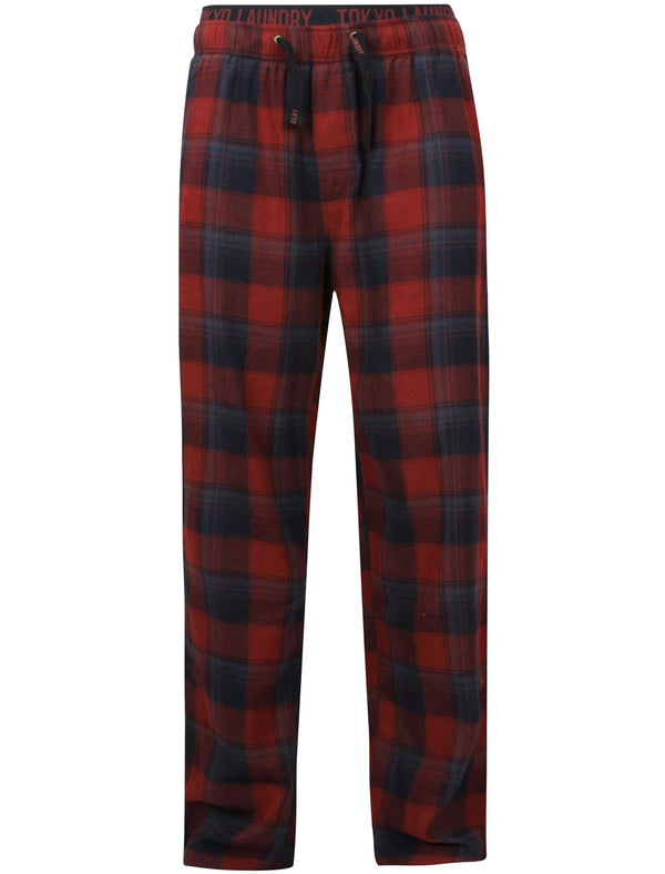 Tokyo Laundry Bas De Pyjama Homme à Carreaux - Confortable Et Décontracté Avec Cordon De Serrage