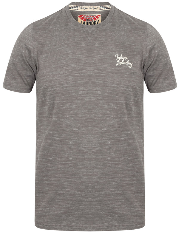 Sun Lake Cotton Crew Neck T-Shirt In Antique Gunmetal - Tokyo Laundry