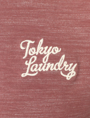Sun Lake Cotton Crew Neck T-Shirt In Warm Rose - Tokyo Laundry