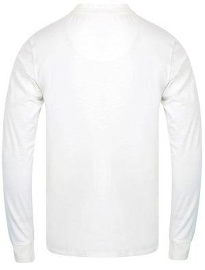 Sunoco Lake Long Sleeve Henley Top in Ivory - Tokyo Laundry