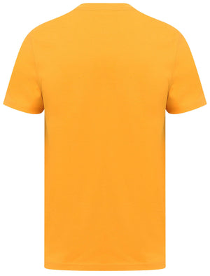 Super Bikes Motif Cotton T-Shirt In Artisans Gold - Tokyo Laundry