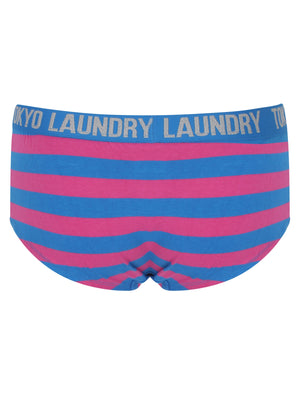 Susie (3 Pack) Assorted Briefs In Moroccan Blue / Rose Violet / Grey Marl - Tokyo Laundry