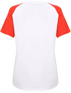 Syreena Raglan Sleeve Cotton T-Shirt In Lollipop Red - Tokyo Laundry