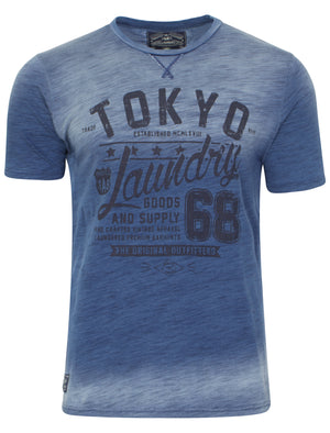 Tab Goods T-shirt in Blue - Tokyo Laundry