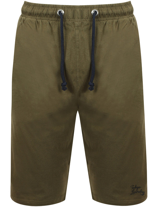 Tampere Jersey Lounge Pyjama Shorts In Amazon Khaki - Tokyo Laundry