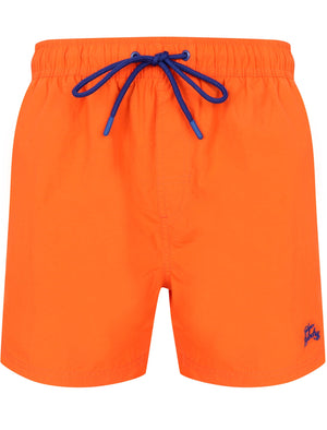 Tauri Classic Swim Shorts In Sun Orange - Tokyo Laundry