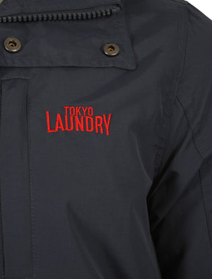 Hooded Jacket in Midnight Blue - Tokyo Laundry