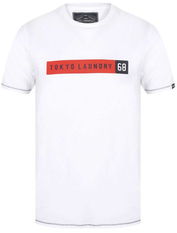Timaru Cotton Jersey Crew Neck T-Shirt In Bright White - Tokyo Laundry