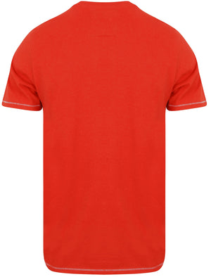 Timaru Cotton Jersey Crew Neck T-Shirt In Formula One Red - Tokyo Laundry
