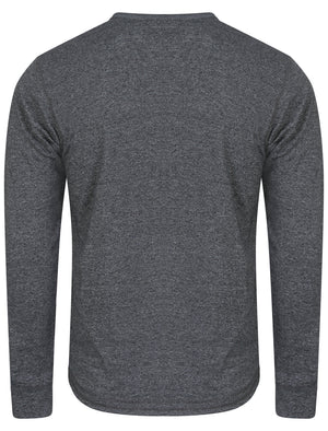 Timber Henley Slub Long Sleeve Top in Dark Navy - Tokyo Laundry