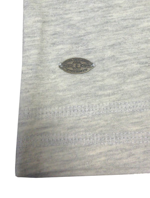 Timber Henley Slub Long Sleeve Top in Oatgrey Marl - Tokyo Laundry