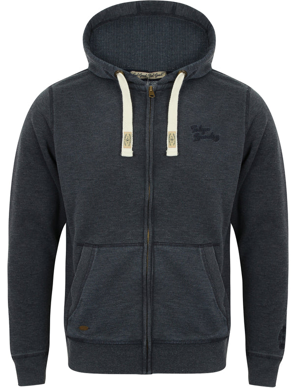 Timberwolf Zip Through Hoodie in Midnight Blue - Tokyo Laundry