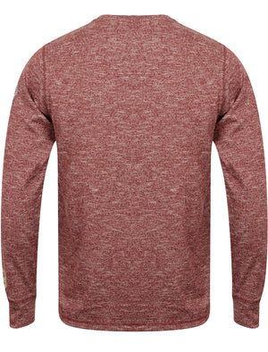 Timperley Long Sleeve Top with Motif in Oxblood - Tokyo Laundry