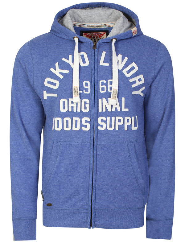 Tomahawk Bay Zip-up Hoodie in Cornflower Blue - Tokyo Laundry