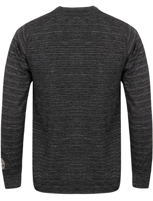 Underwood Long Sleeve Cotton Top in Charcoal / Egg Shell - Tokyo Laundry