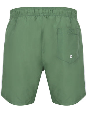 Velorium Swim Shorts With Free Matching Sliders Set In Myrtle Green - Tokyo Laundry