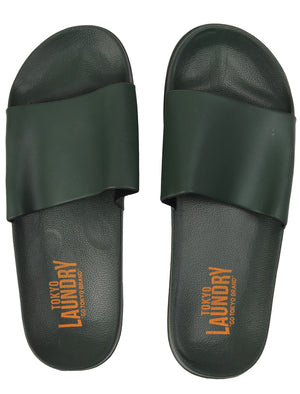 Velorium Swim Shorts With Free Matching Sliders Set In Myrtle Green - Tokyo Laundry