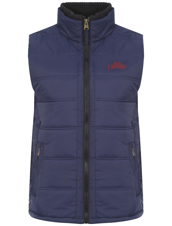 Tokyo Laundry Verbier blue gilet