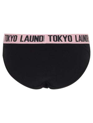 Vik (5 Pack) Glitter Lurex Assorted Briefs In Jet Black / Light Grey Marl - Tokyo Laundry