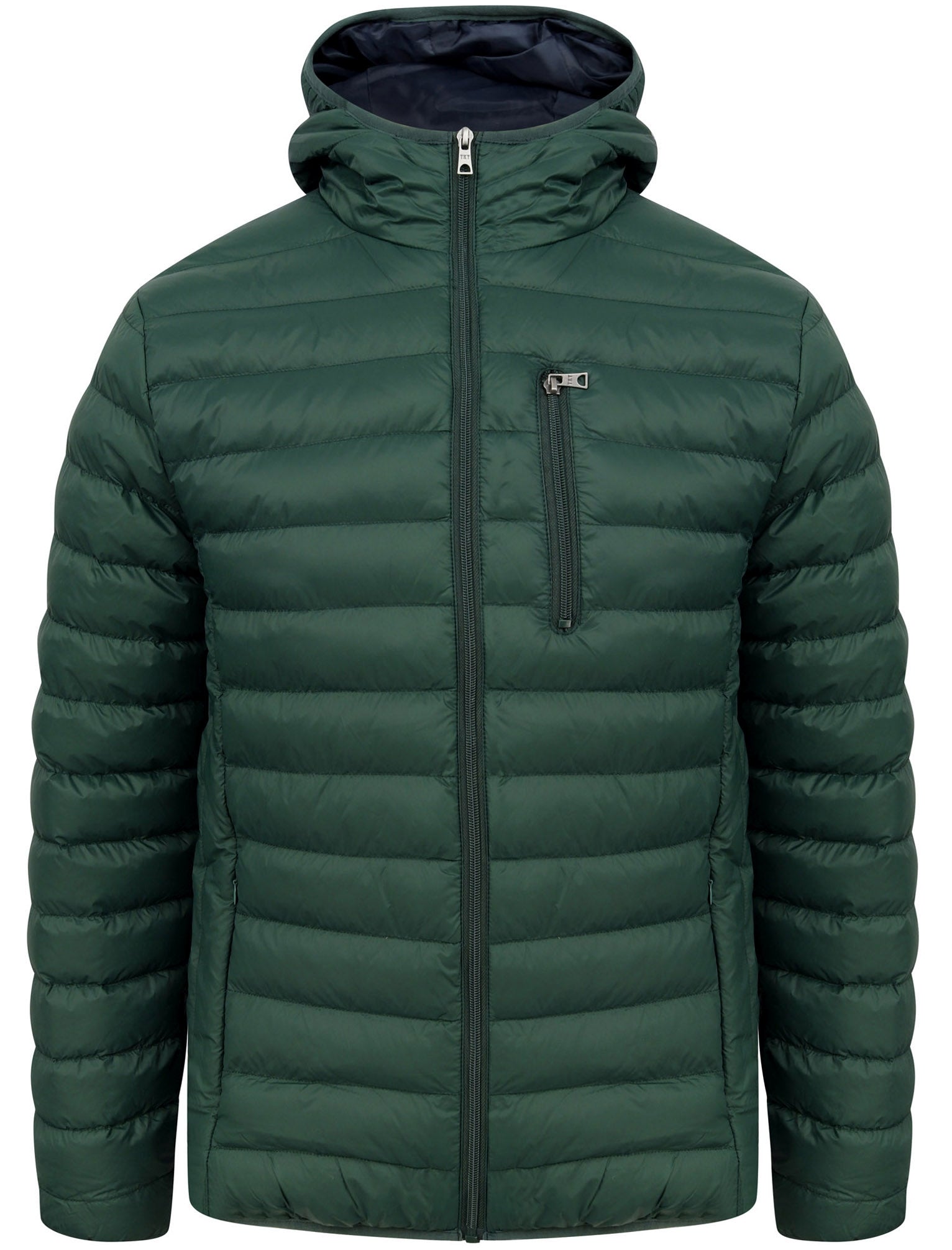 Vizzini Quilted Puffer Jacket with Hood in Pine Grove Tokyo Laundry